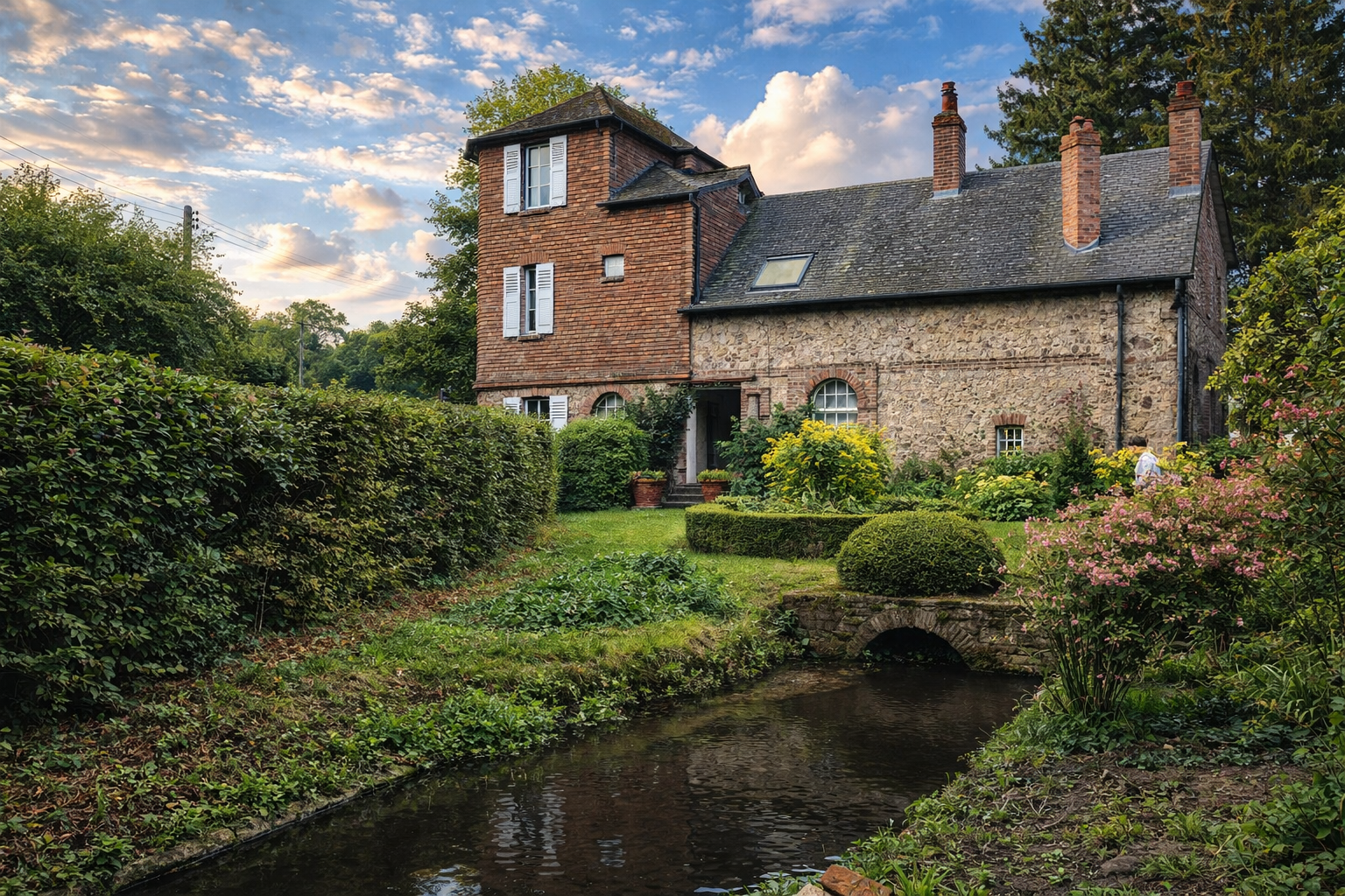 In Honfleur, the sensitive revival of an old mill.