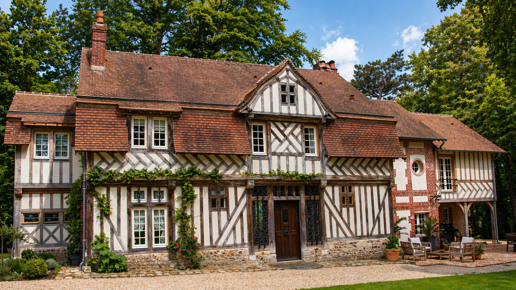 Manoir du Parc à Honfleur : restauration et surélévation d’un manoir du XIXe siècle